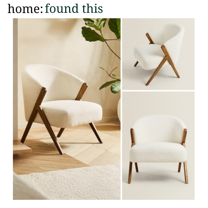 home: found this [ boucle armchair ]